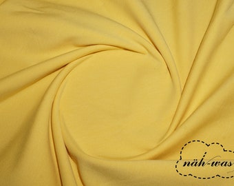 Jersey fabric yellow pastel cotton jersey