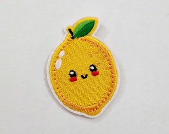 Patch étiquette patchs étiquettes thermocollants application patch thermocollant * citron fruit