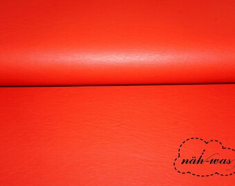 Faux leather * red * imitation leather * matte