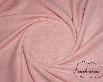 Jersey Stoff * rosa meliert * Baumwolljersey