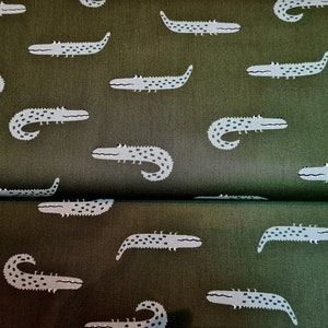 Crocodile Cotton fabric image 1