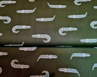 Crocodile * Cotton fabric