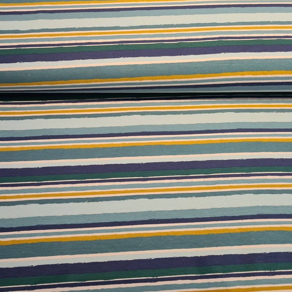 French Terry * Stripes Streifen * pastell * blau Töne