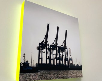 Photo, pictures, prints on plastic "Cranes"