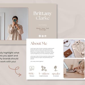 ugc portfolio template, beginner ugc portfolio template, content creator portfolio, ugc rate card, minimal content creator portfolio, canva portfolio template, media kit template, content creator template, ugc template, influencer template, influencer portfolio