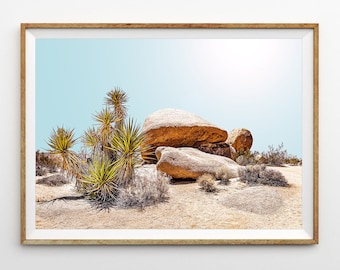 Desert Print Desert Wall Art Joshua Print California Desert Southwestern Print, Desert Photography Boho Print Sunset Print, Arizona Poster