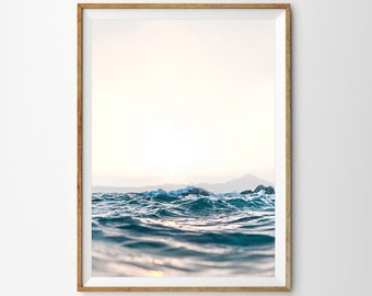 Ocean Wall Art Beach Print Ocean Photography Beach Decor Ocean Waves Printable Wall Art Waves Art Print Sea Print Beach Poster Summer Print