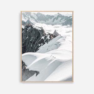 Winter Print Mountain Wall Art Decor Snow Mountains Print, Winter Landscape, Winter Photography Christmas Wall Art Decor Snow Wall Art Print
