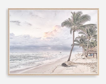 Palm Trees Print - Beach Wall Art, Digital Download, Art Prints, Coastal Print, Housewarming Gift, Hawaii Wall Decor, Art For Living Room