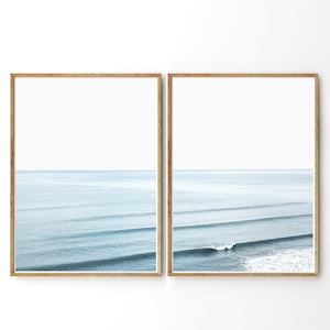 Beach Wall Art Set de 2 Beach Print Poster Ocean Wall Art Ocean Photography Ocean Waves Print Coastal Wall Art Waves Wall Decor Waves Poster