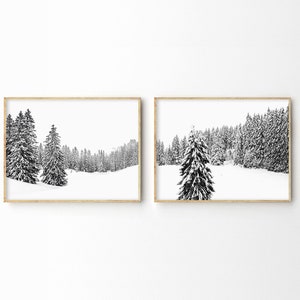 Winter Prints Set Winter Wall Art Winter Photography Landscape Print Snowy Trees Nature Landscape Wall Art Forest Print Snow Wall Art Print