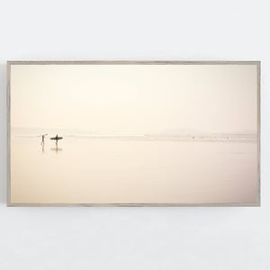 Samsung Frame TV Art, Beach Wall Art, Frame TV Art, Surfer Wall Art, Coastal Wall Decor, Beach TV Art Digital Download, Surfing Art for Tv
