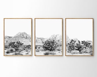 Southwestern Decor Printable Wall Art Set Of 3 Desert Prints Modern Wall Decor Desert Poster 3 Piece Print Set Large Wall Art Boho Art