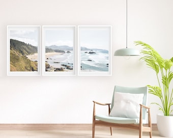 Beach Wall Art Set of 3 Beach Print California Wall Decor Ocean Wall Art Coastal Print Beach Photography Set of Beach Poster Ocean Landscape