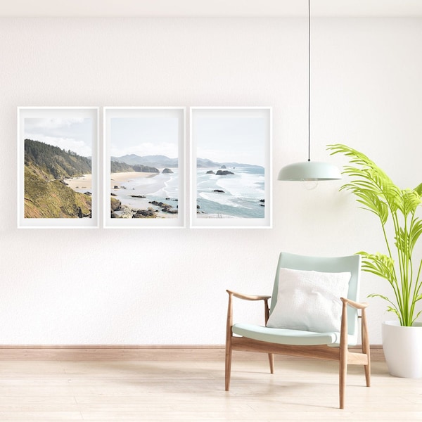 Beach Wall Art Set of 3 Beach Print California Wall Decor Ocean Wall Art Coastal Print Beach Photography Set of Beach Poster Ocean Landscape