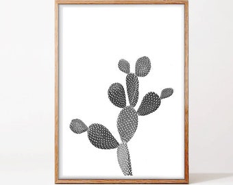 Cactus Print Cacti Wall Art Digital Download