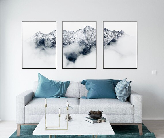 Mountain Prints Mountain Wall Art Nature Print Landscape Decor | Etsy