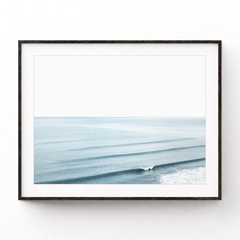 Ocean Wall Art, Beach Print, Ocean Waves Print, Ocean Photography, Coastal Wall Art, Waves Decor, Blue Sea Print, Beach Poster, Summer Print image 3