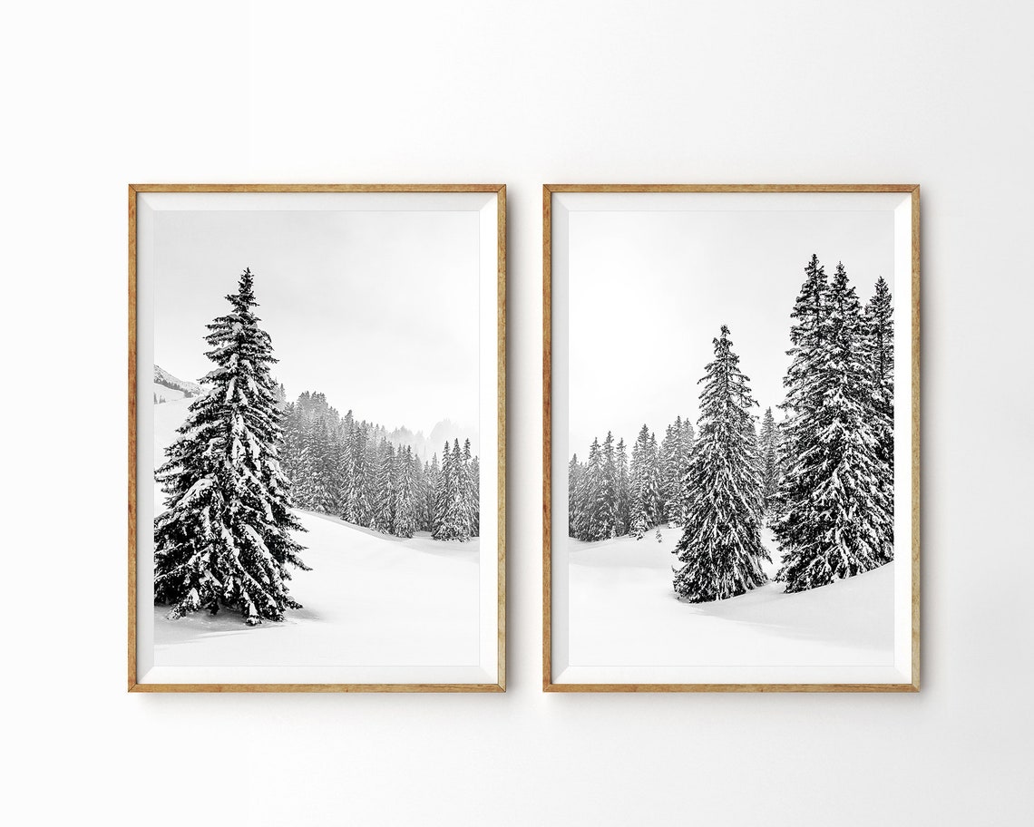 Winter Wall Art Winter Photography Christmas Wall Decor Etsy
