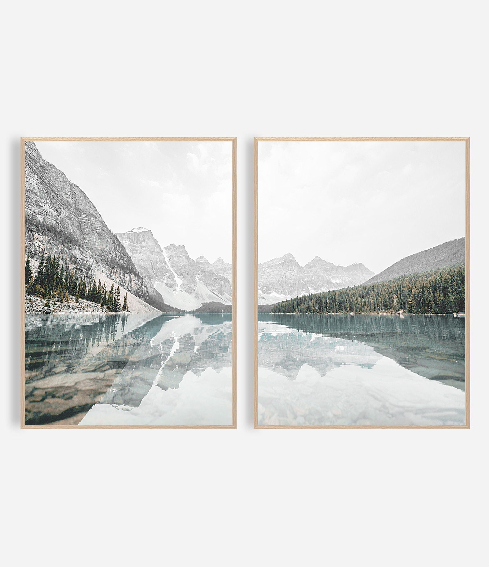Mountain Wall Art Decor Set of 2 Mountain Prints Mountain Etsy Canada