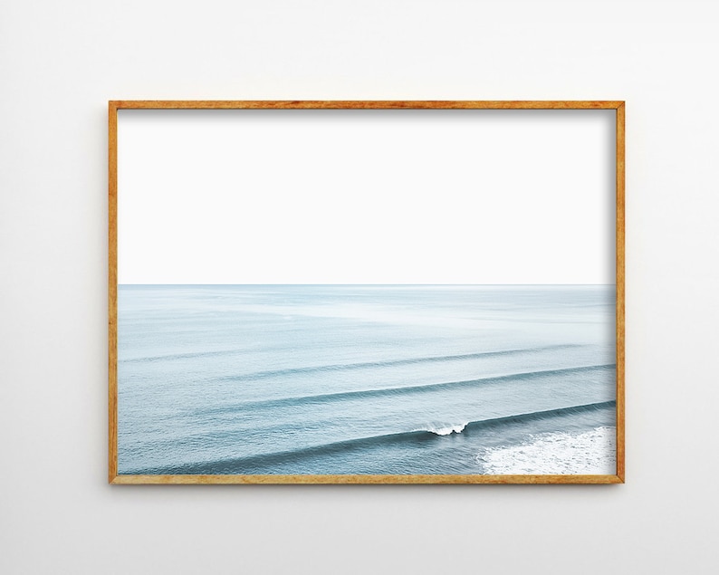 Ocean Wall Art, Beach Print, Ocean Waves Print, Ocean Photography, Coastal Wall Art, Waves Decor, Blue Sea Print, Beach Poster, Summer Print image 6