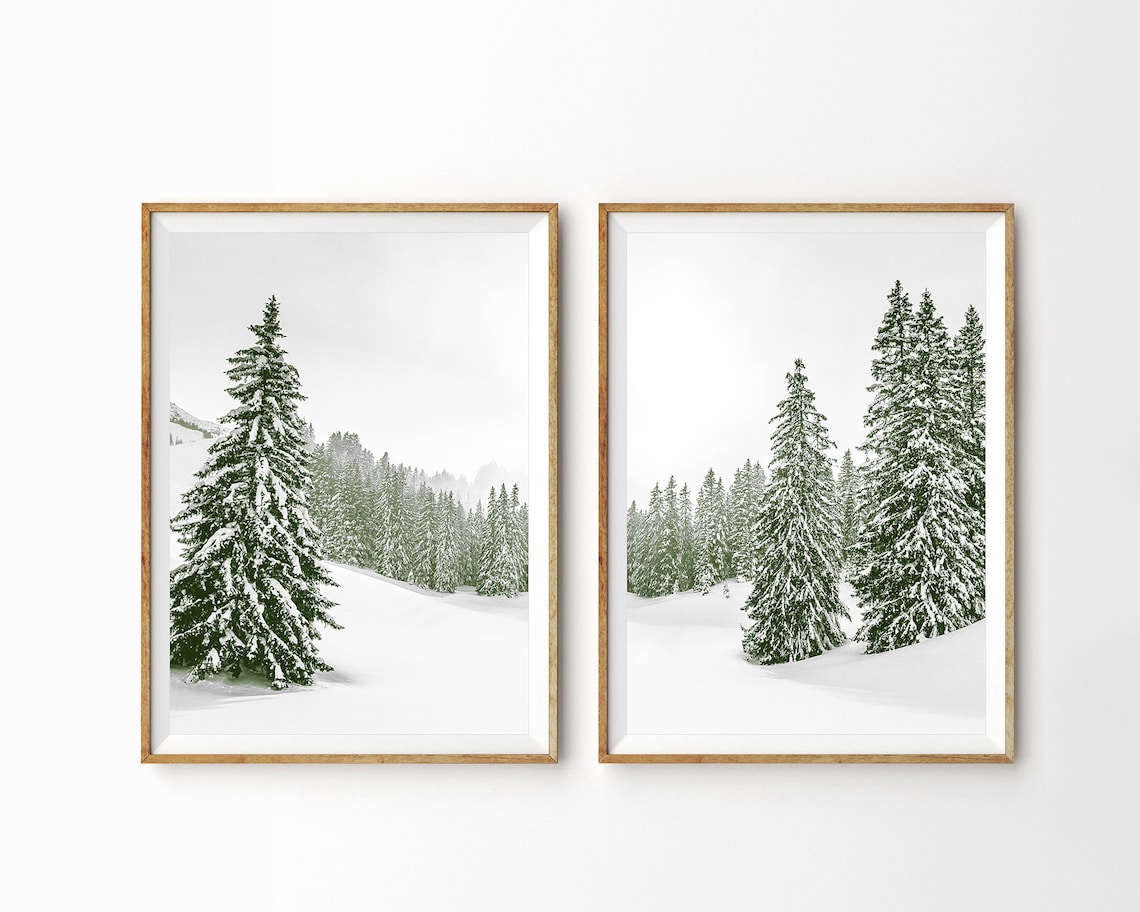 Winter Wall Art Winter Photography Christmas Wall Decor Etsy