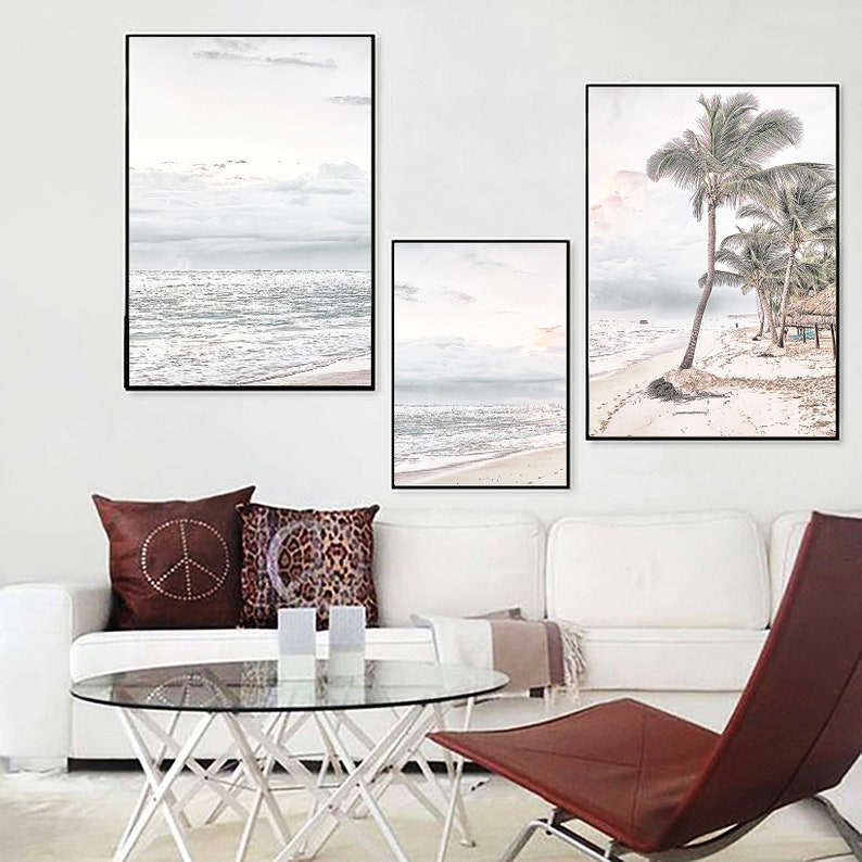 Beach Wall Art Beach Print Ocean Wall Art Coastal Print Set Etsy Canada