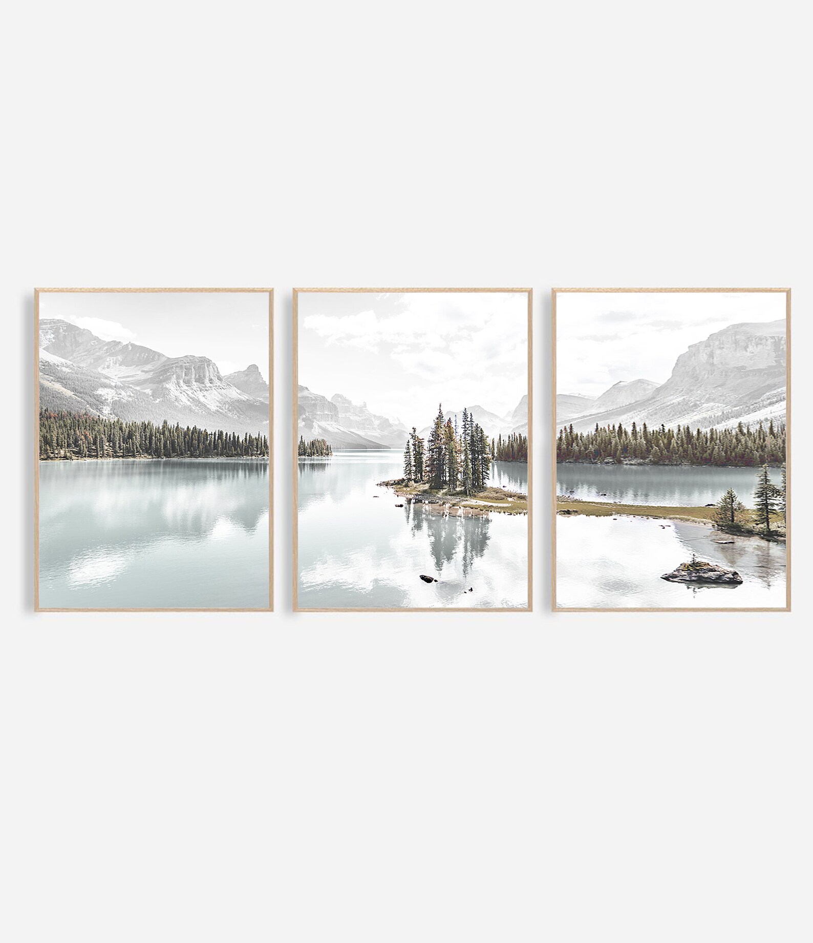Mountain Wall Art Decor Set of 2 Mountain Landscape Wall Art Etsy