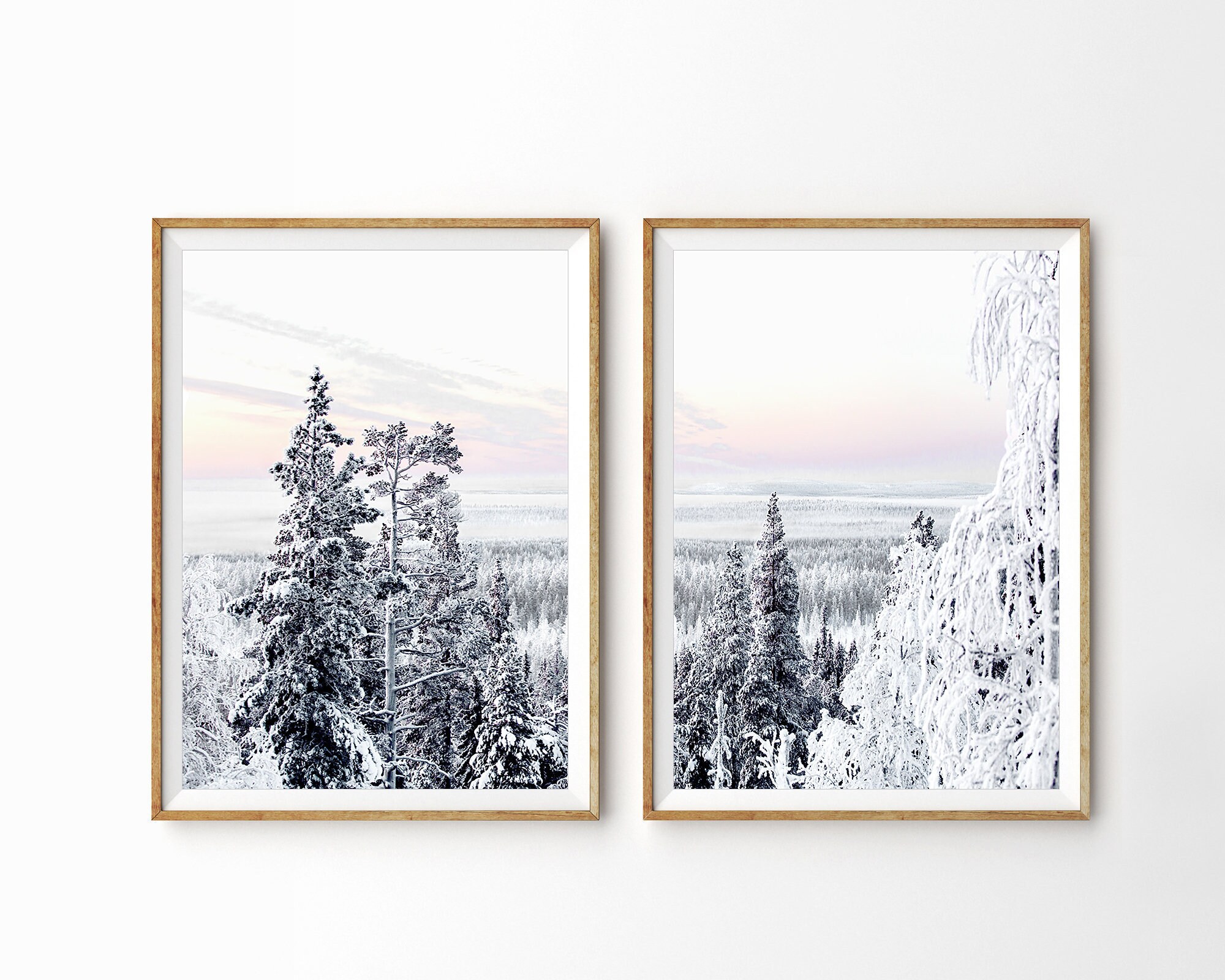 Winter Wall Art Winter Prints Set Winter Photography Etsy