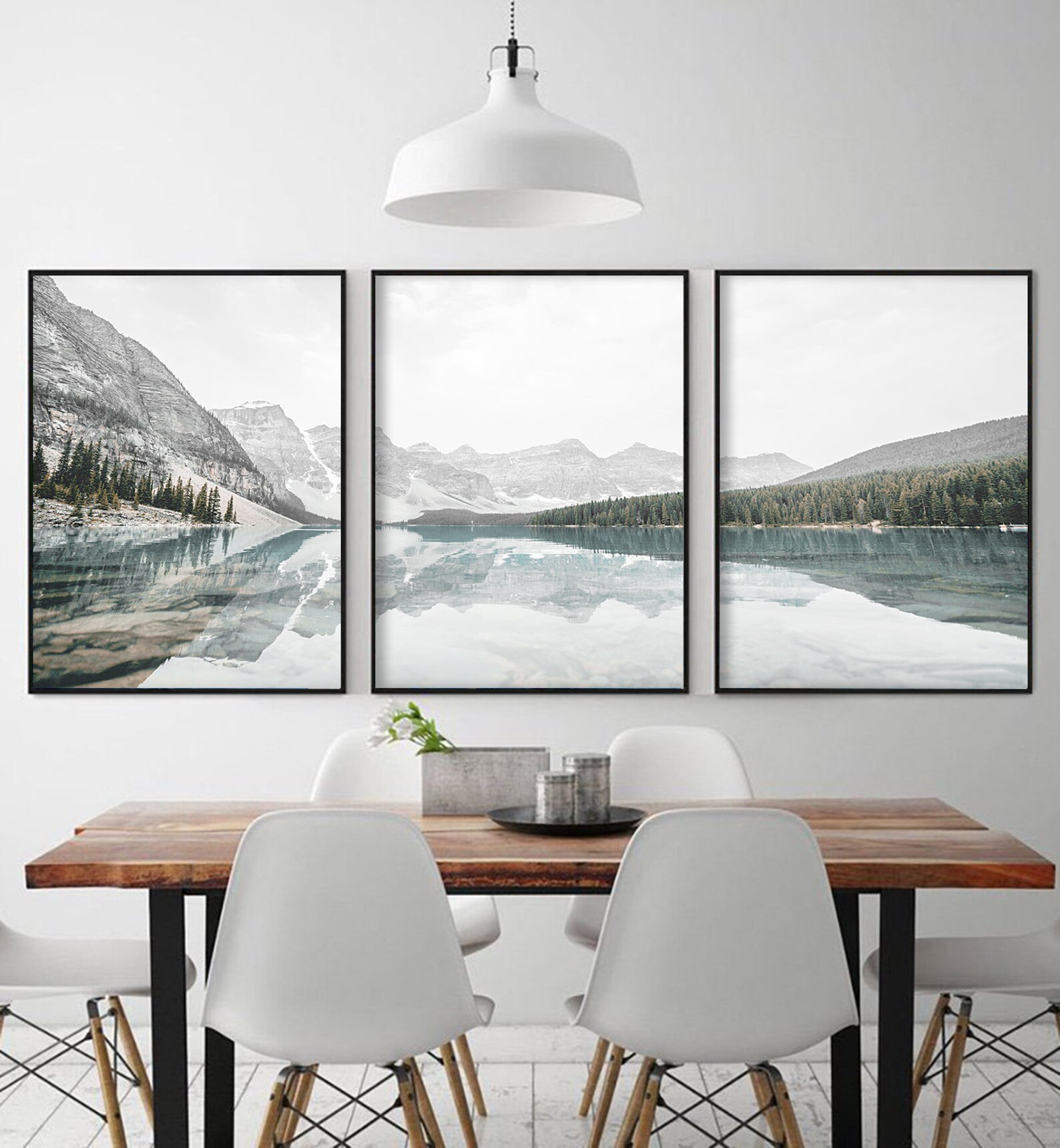 Mountain Wall Art Decor Set of 2 Mountain Prints Mountain Etsy