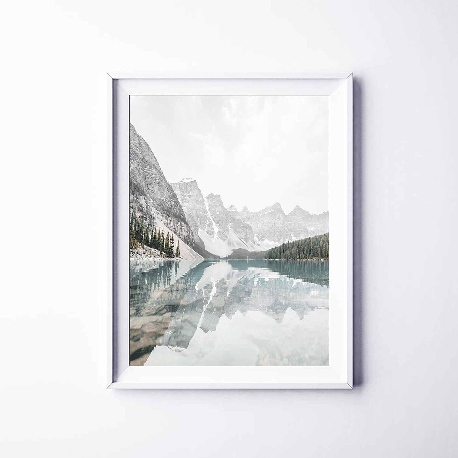 Mountains Print Mountains Wall Art Decor Nordic Print Landscape Print ...