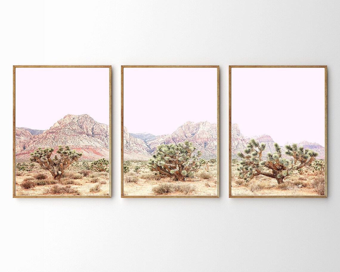 Southwestern Decor Printable Wall Art Set of 3 Desert Prints Etsy