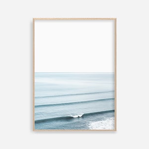 Ocean Waves Print,Blue Wall Art,Ocean Decor,Blue Sea Print,Ocean Photography,Coastal Art,Waves Wall Art,Beach Print,Surf Art,Horizon Skyline