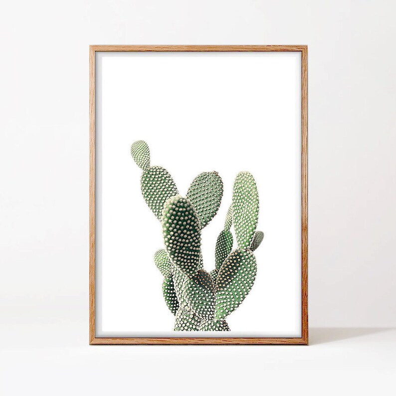 Cactus Print Cacti Wall Art Boho Decor Printable Wall Art Etsy