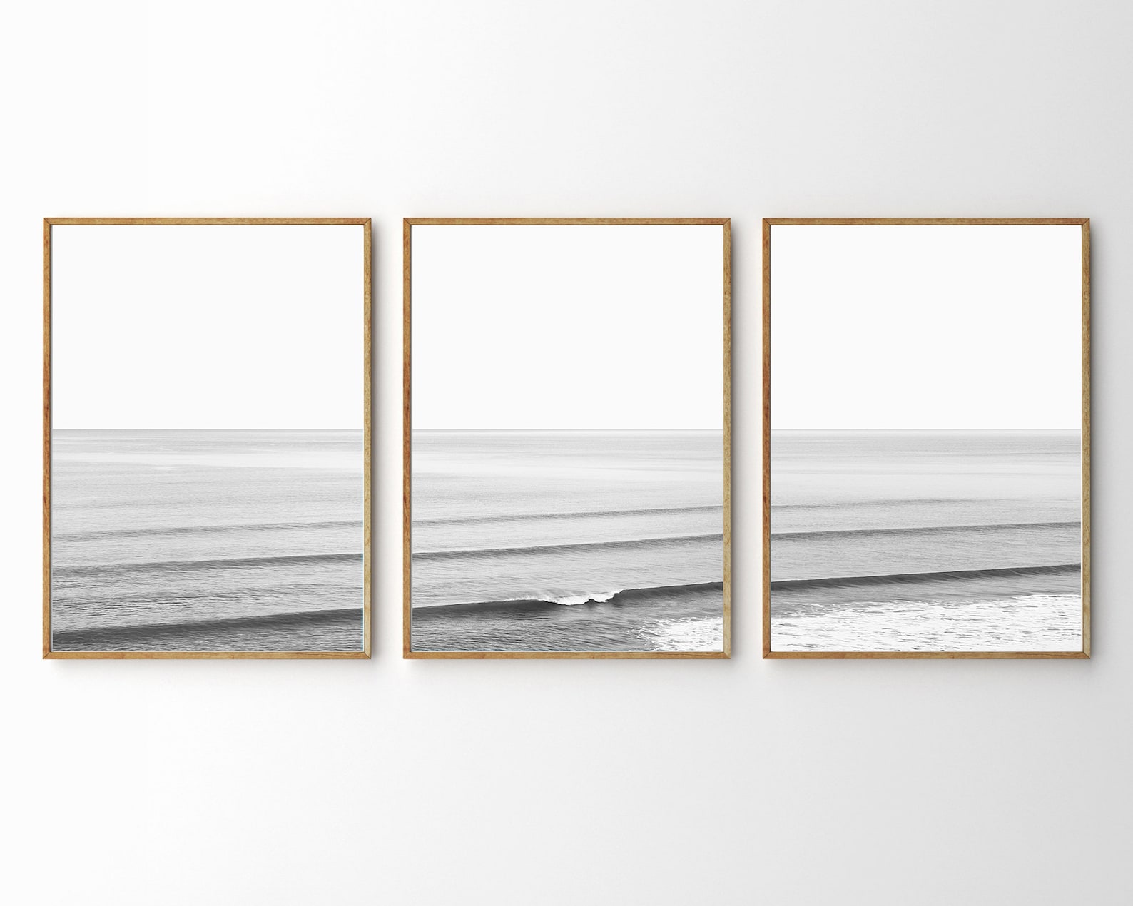 Beach Wall Art Set of 3 Ocean Wall Art Ocean Photography Ocean Waves