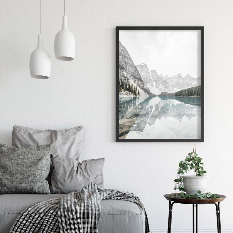 Mountains Print Mountains Wall Art Decor Nordic Print Etsy