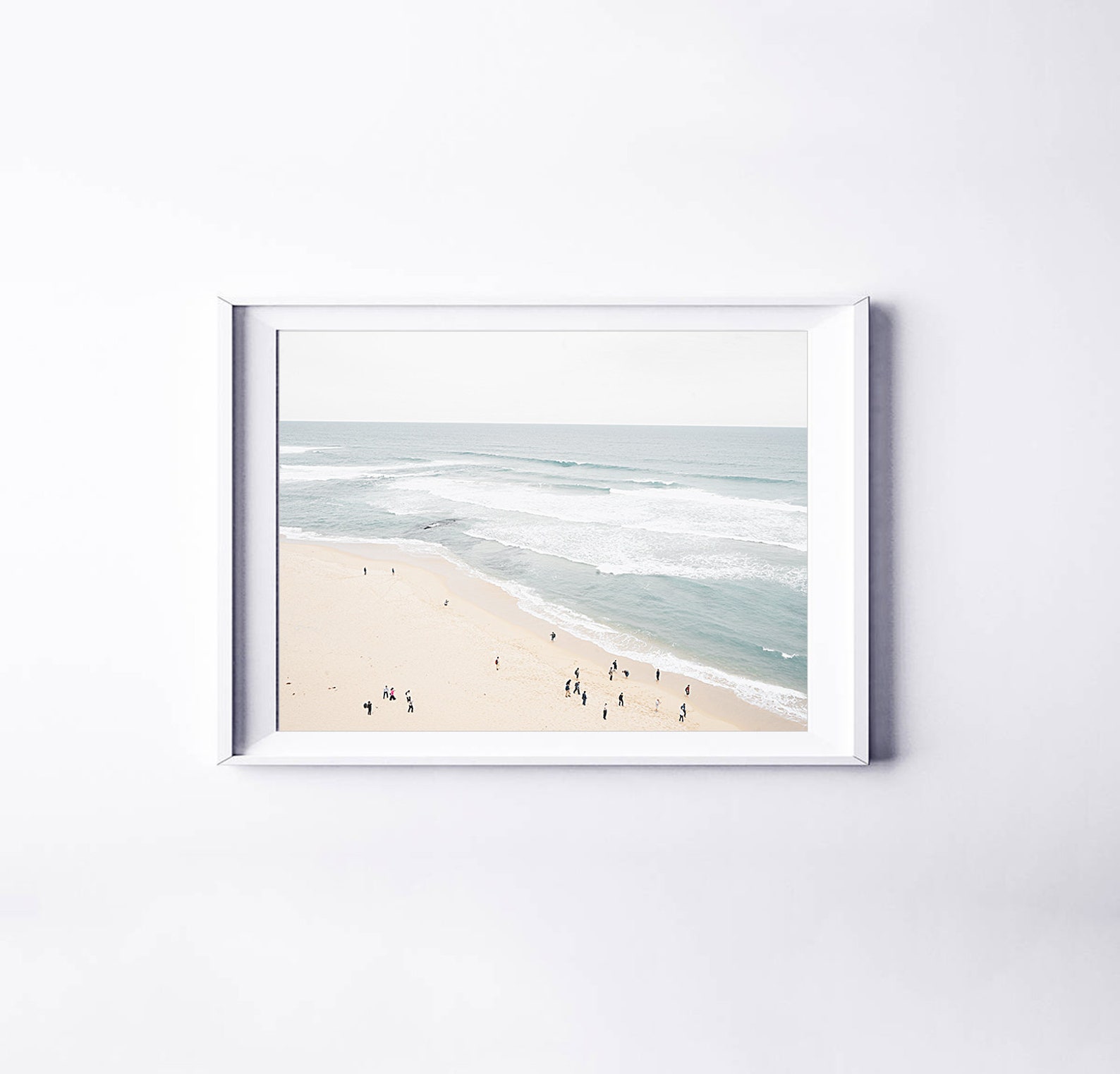Beach Print Ocean Wall Art Modern Beach Print Boho Print Etsy