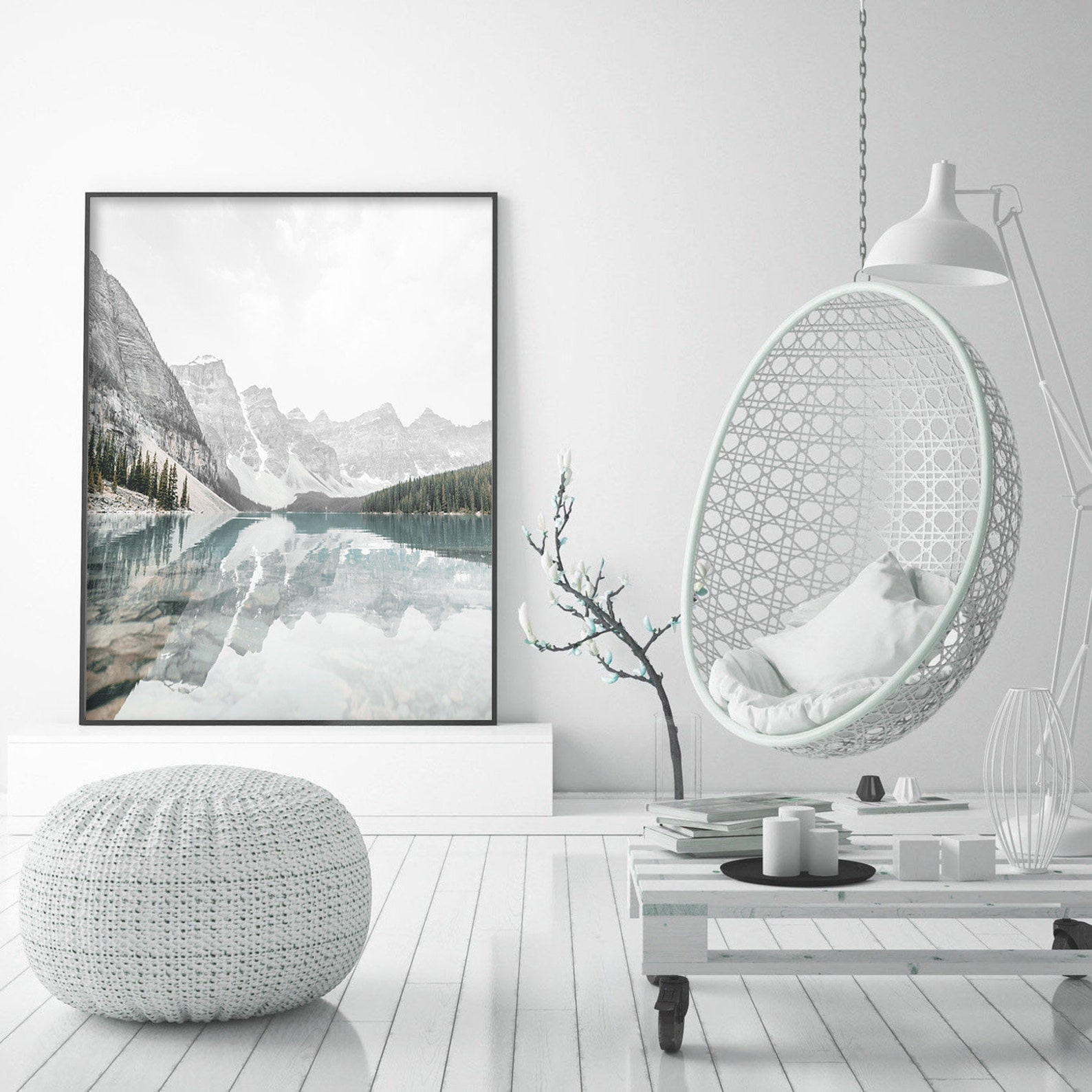 Mountains Print Mountains Wall Art Decor Nordic Print Landscape Print ...