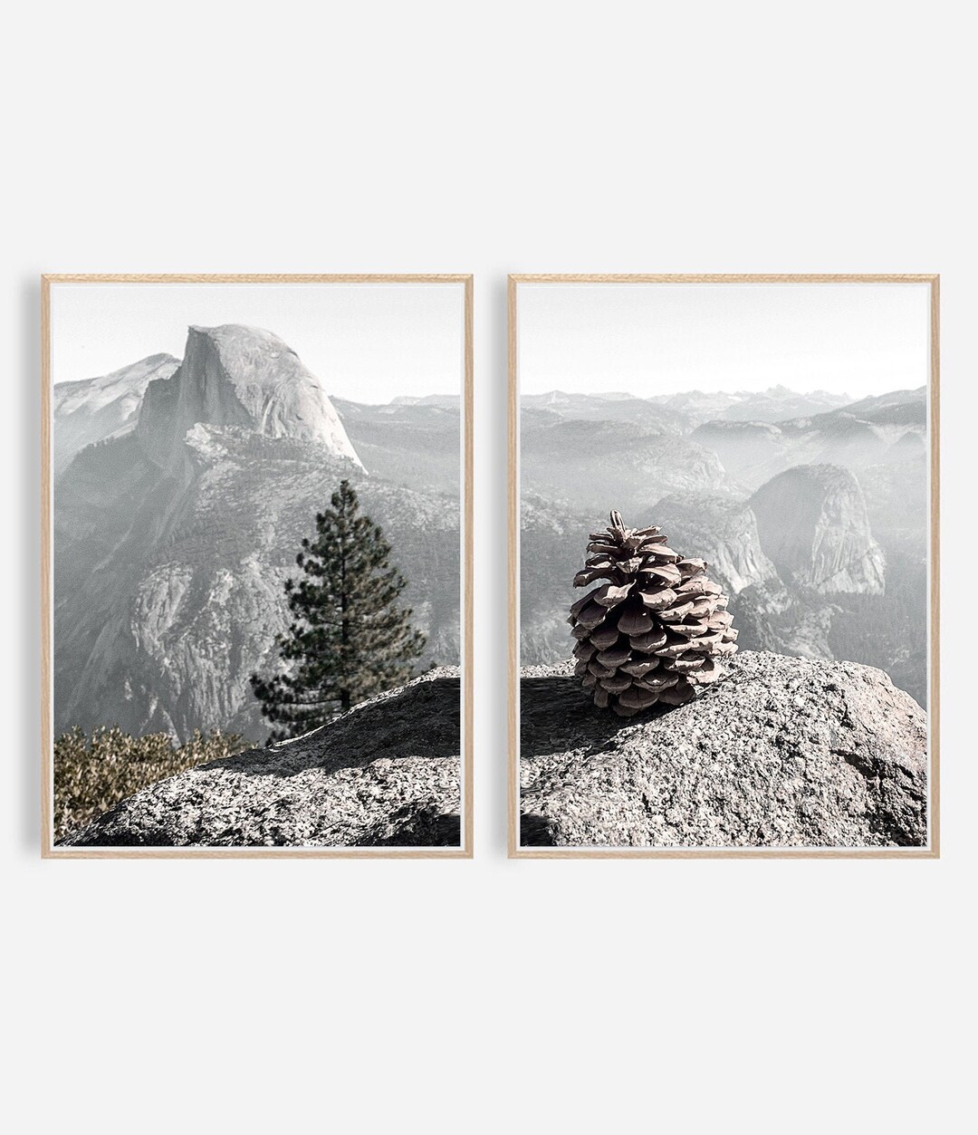 Set of 2 Mountains Prints, Mountains Wall Art Decor Landscape Print ...