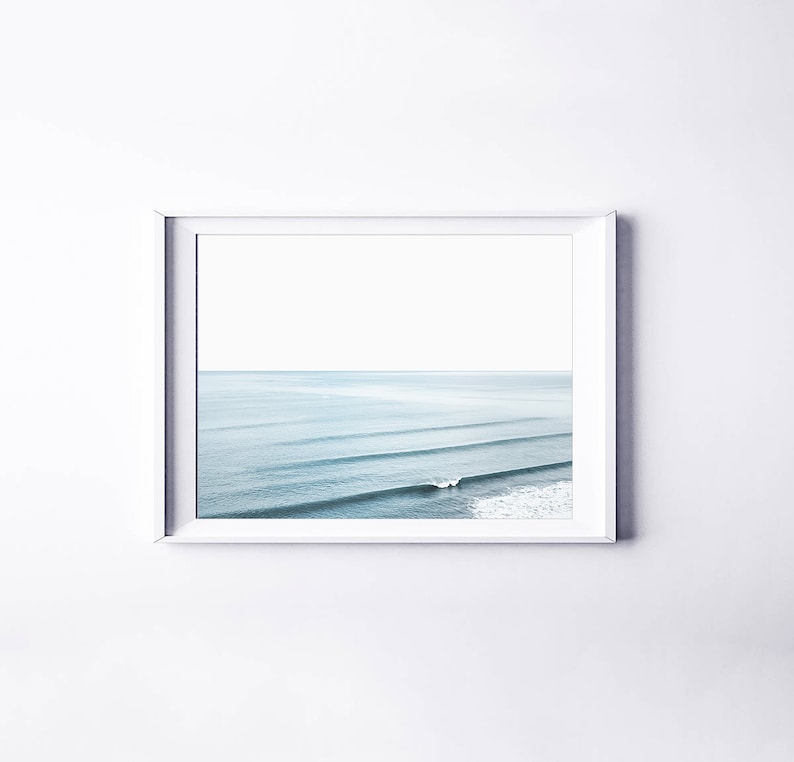 Ocean Wall Art, Beach Print, Ocean Waves Print, Ocean Photography, Coastal Wall Art, Waves Decor, Blue Sea Print, Beach Poster, Summer Print image 5