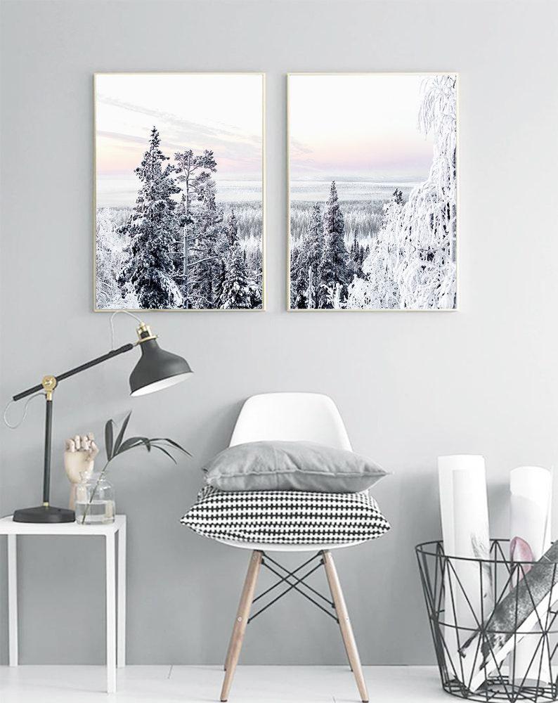 Winter Wall Art Winter Prints Set Winter Photography Etsy