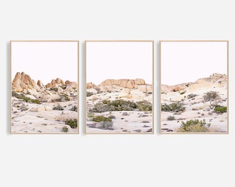 Desert Wall Art Desert Prints Joshua Print Californian Wall Art Arizona Desert Landscape Southwestern Boho Decor Set of 3 Desert Photography