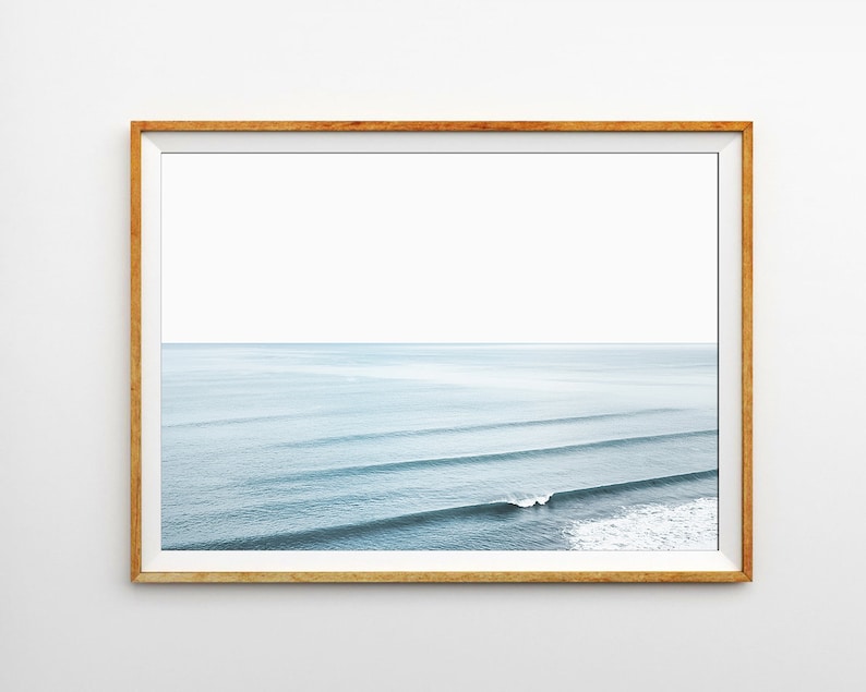Ocean Wall Art, Beach Print, Ocean Waves Print, Ocean Photography, Coastal Wall Art, Waves Decor, Blue Sea Print, Beach Poster, Summer Print image 8