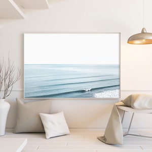 Ocean Wall Art, Beach Print, Ocean Waves Print, Ocean Photography, Coastal Wall Art, Waves Decor, Blue Sea Print, Beach Poster, Summer Print image 2