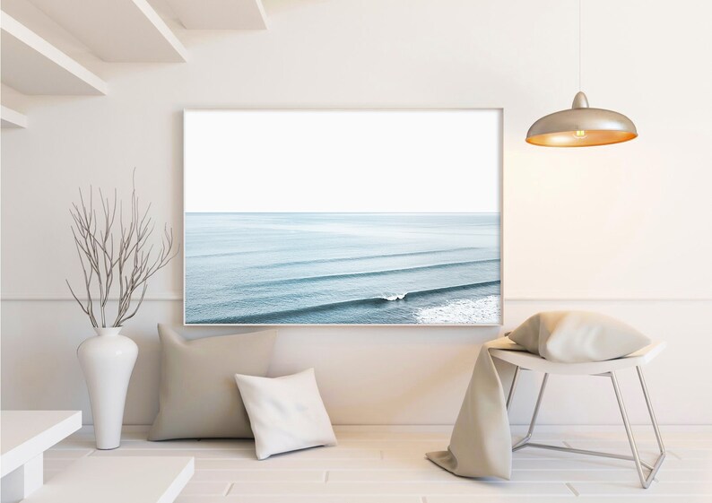 Ocean Wall Art, Beach Print, Ocean Waves Print, Ocean Photography, Coastal Wall Art, Waves Decor, Blue Sea Print, Beach Poster, Summer Print image 2