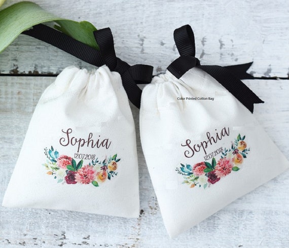 100 Personalized Custom Printed Cellophane Favor Bags