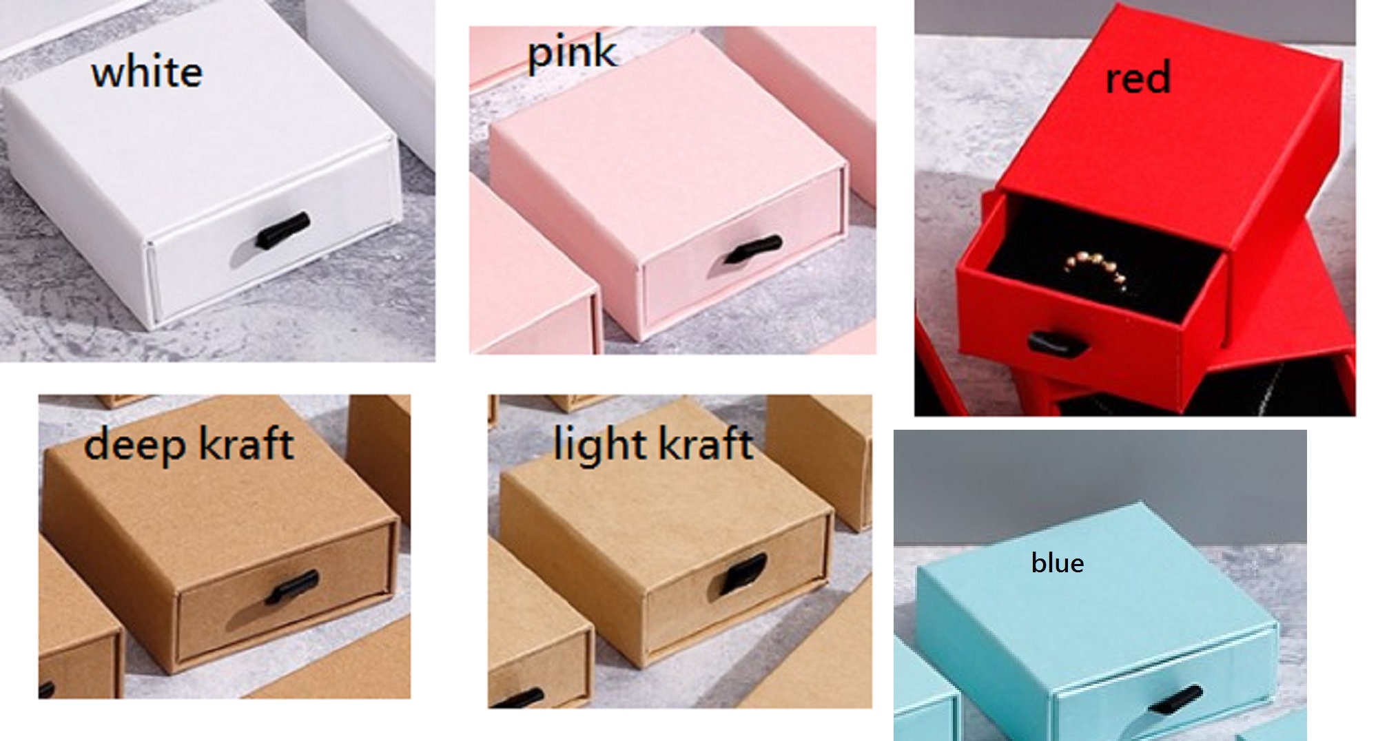 30pcs Jewelry Box small Gift Box favour Box earring Packing Etsy