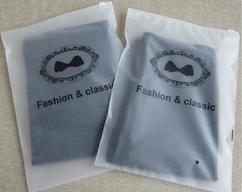 50pcs Abbigliamento Borse zip bloccare sacchetti di imballaggio