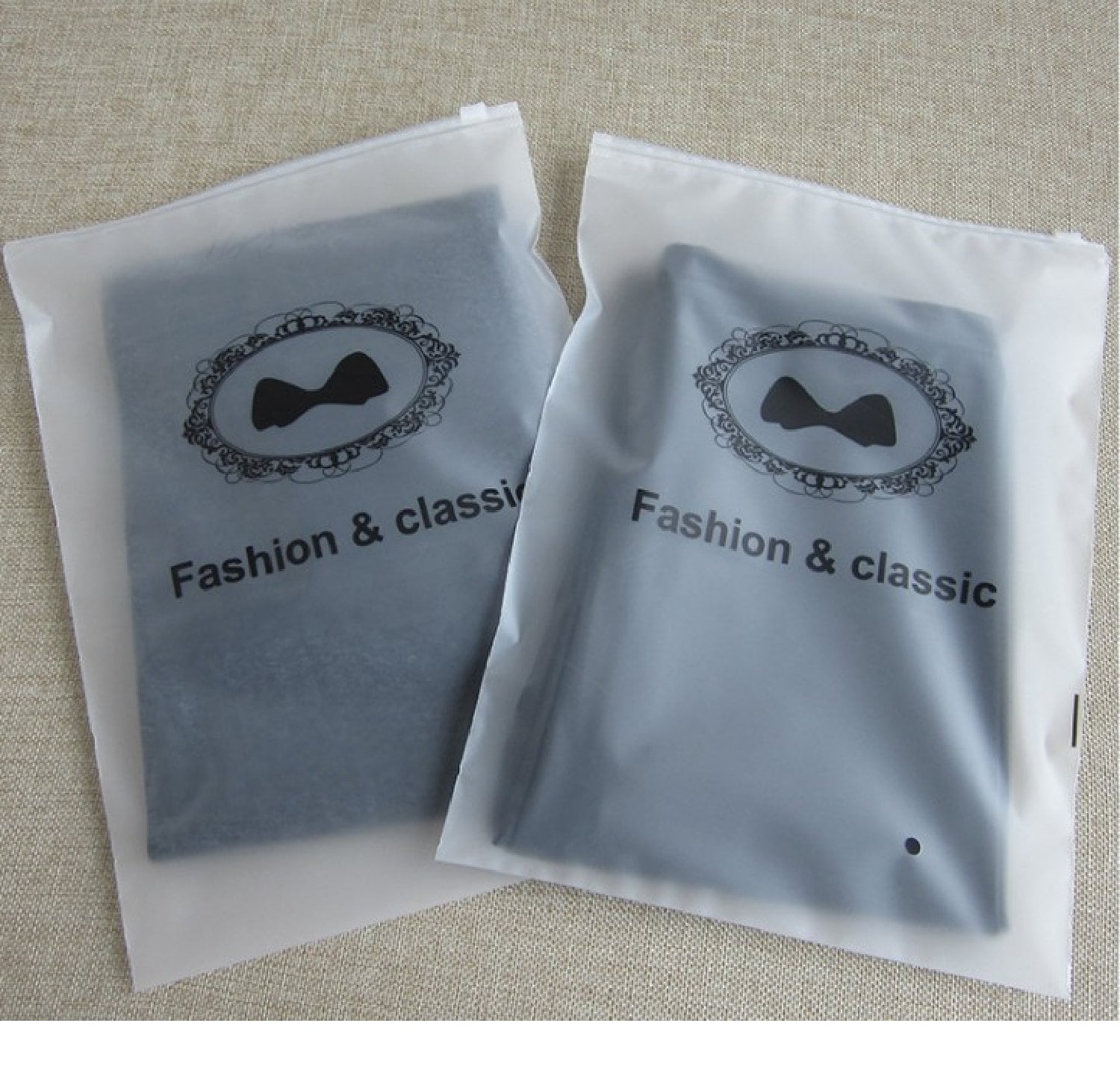 50pcs Clothing Bags Zip Lock Bags Packaging Bags 