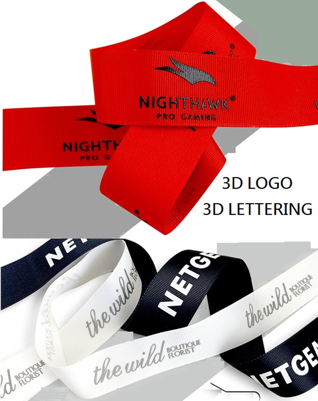 100 Yard Custom Printed Ribbon, Personalized Ribbon With Any Logo or ...
